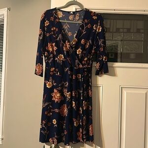 EUC Floral Dress Size 2X